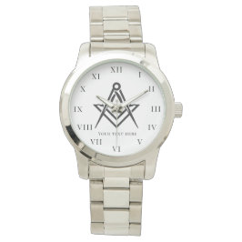 Reloj De Pulsera Plaza Freemason y Masónica de Caridad Compass