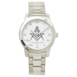 Reloj De Pulsera Plaza Freemason y Masónica de Caridad Compass