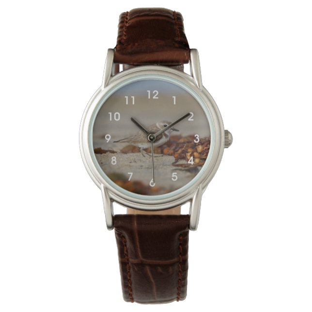 Reloj De Pulsera Plover y Algas Marinas (Anverso)
