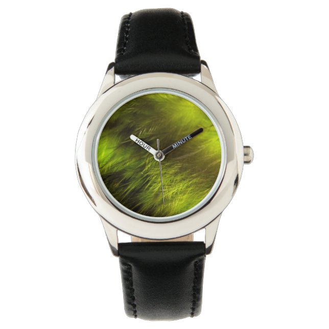 Reloj De Pulsera Plumas amarillas (Anverso)