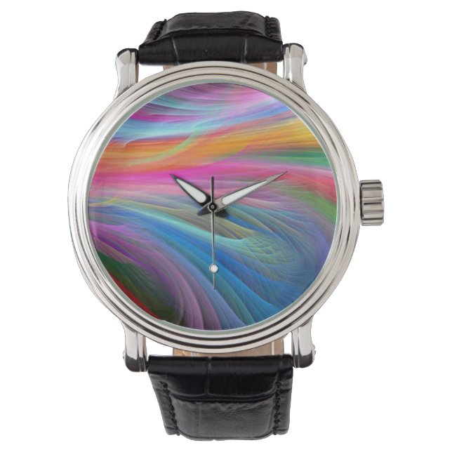 Reloj De Pulsera plumas arco iris.png (Anverso)
