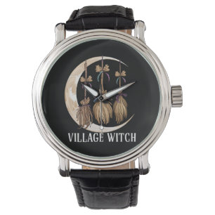 Reloj De Pulsera Poblado Bruja ocultación gótica naturaleza Wicca P
