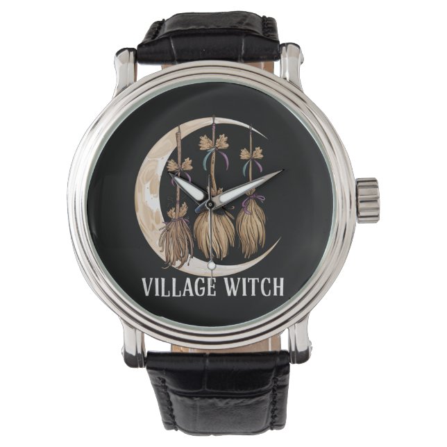 Reloj De Pulsera Poblado Bruja ocultación gótica naturaleza Wicca P (Anverso)