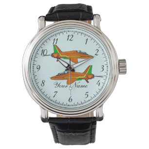 Reloj De Pulsera Poca cruce del avión de reacción