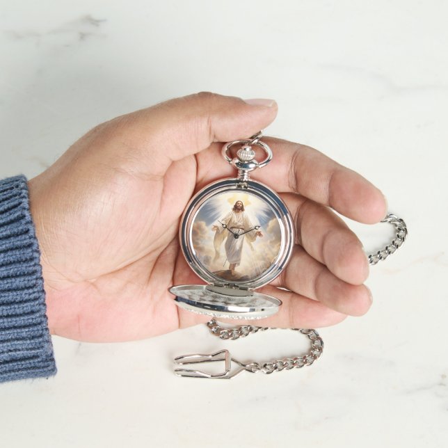 Reloj De Pulsera Pocket Watch-Jesus (Mano)