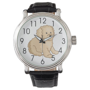 Reloj De Pulsera Poco ilustracion del caniche de juguete