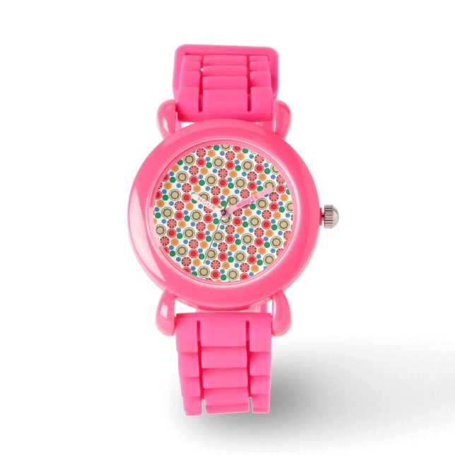 Reloj De Pulsera Poder Floral en Filas 002 (Anverso)