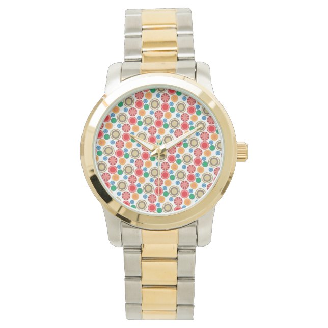 Reloj De Pulsera Poder Floral en Filas 002 (Anverso)