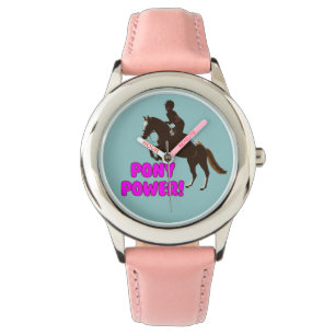Reloj De Pulsera Poder rosado y púrpura del potro