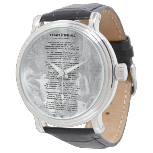 Reloj De Pulsera Poema de la pesca de la trucha