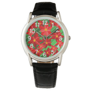 Reloj De Pulsera Poinsettias