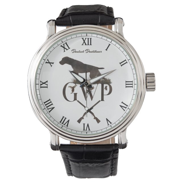Reloj De Pulsera Pointer alemán de pelo duro (Anverso)