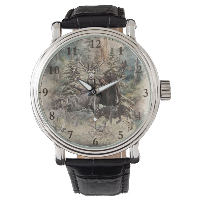 Reloj De Pulsera Pointer alemán de pelo duro (Anverso)