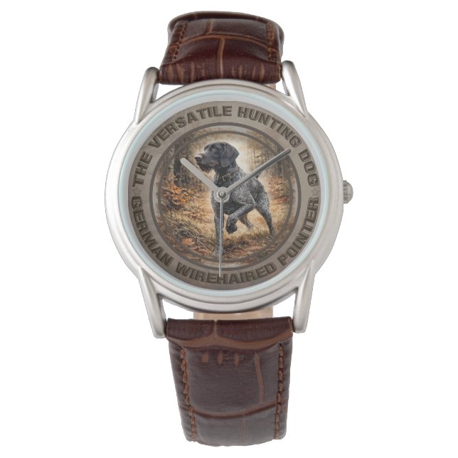 Reloj De Pulsera Pointer de pelo duro alemán (Anverso)