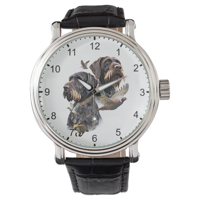 Reloj De Pulsera Pointer de pelo duro alemán (Anverso)