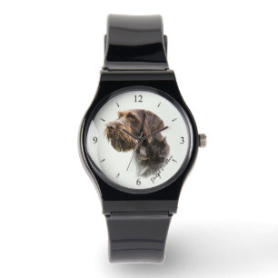 Reloj De Pulsera Pointer de pelo duro alemán