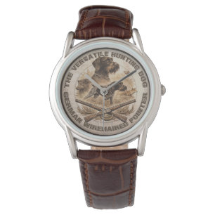 Reloj De Pulsera Pointer de Pelo Duro, Logo Cazador