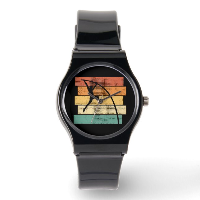 Reloj De Pulsera Pole Vaulting Retro (Anverso)