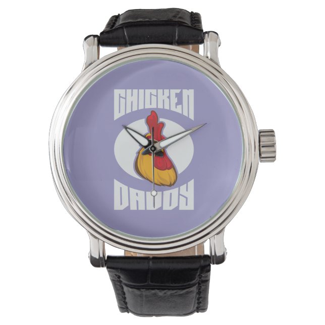 Reloj De Pulsera Pollo Daddy Avicultura (Anverso)