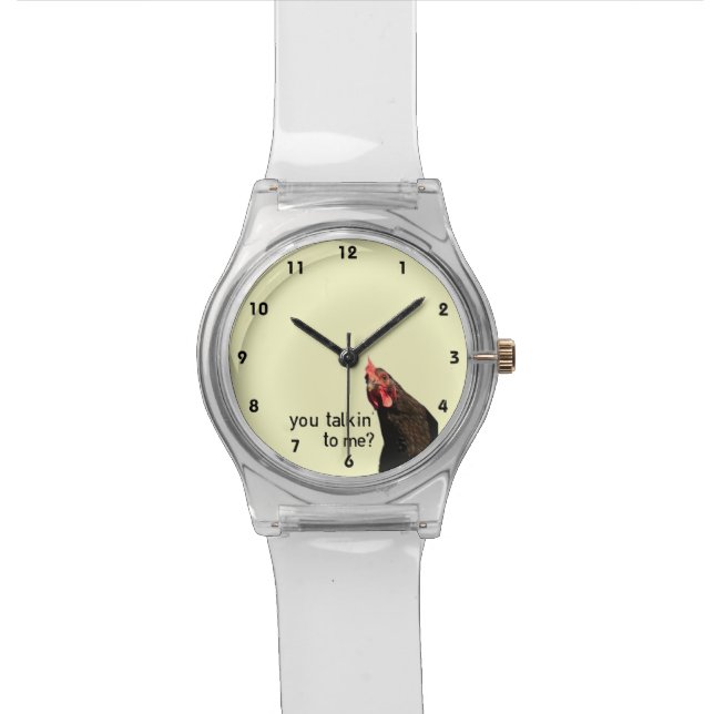 Reloj De Pulsera Pollo divertido de la actitud (De cerca)