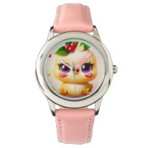 Pollo Kawaii lindo con holly