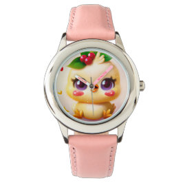 Reloj De Pulsera Pollo Kawaii lindo con holly