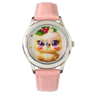 Reloj De Pulsera Pollo Kawaii lindo con holly