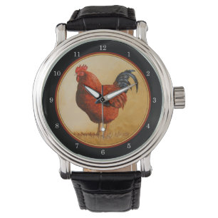 Reloj De Pulsera Pollo Rojo de Rhode Island