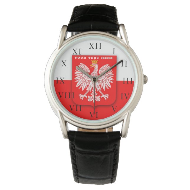 Reloj De Pulsera Polonia Polska Polski Polski Eagle Emblem (Anverso)