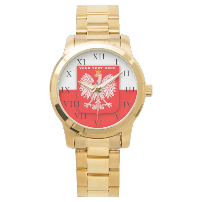Reloj De Pulsera Polonia Polska Polski Polski Eagle Emblem (Anverso)
