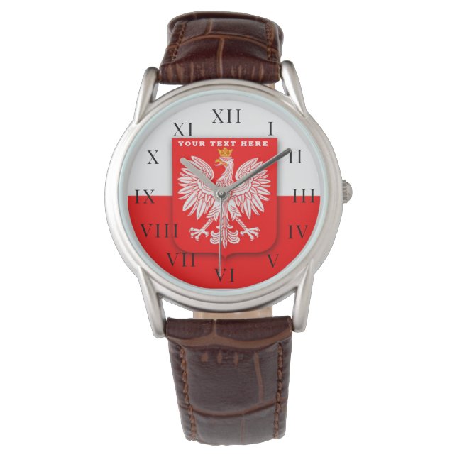 Reloj De Pulsera Polonia Polska Polski Polski Eagle Emblem (Anverso)