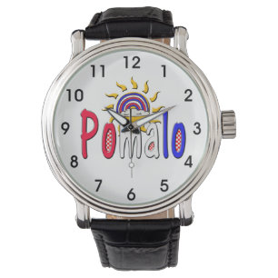Reloj De Pulsera Pomalo - Relajación croata con sol y arcoiris