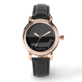 Reloj De Pulsera Poner a Dachshund en negro