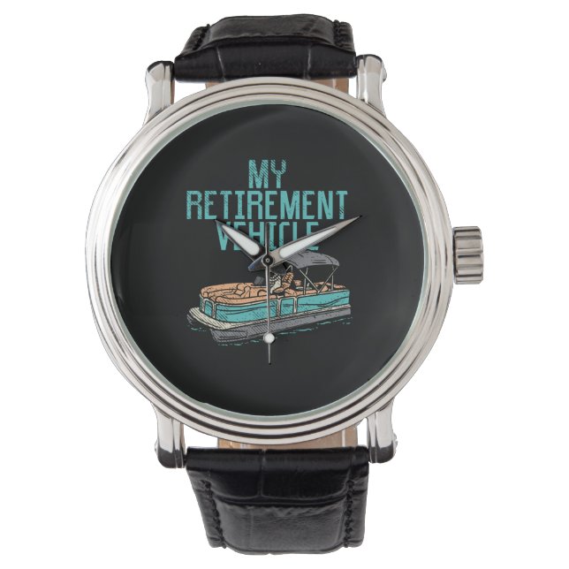 Reloj De Pulsera Pontoon Boat - My Retirement Vehicle (Anverso)