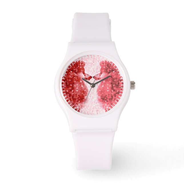 Reloj De Pulsera Poodle Love (Anverso)