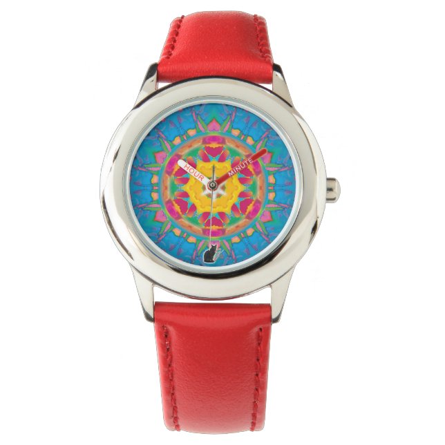 Reloj De Pulsera Poofball Kaleidoscope Watch (Anverso)