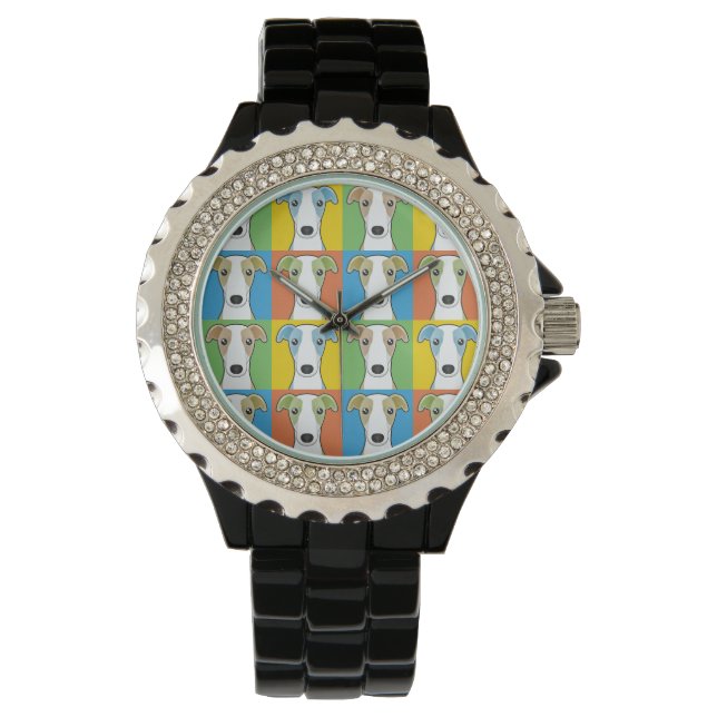 Reloj De Pulsera Pop-Art Personalizado de Perro de Marioneta (Anverso)
