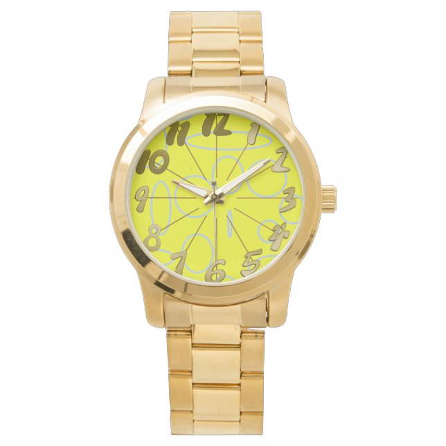 Reloj De Pulsera Popcorn Anime Loops Geométrico (Anverso)