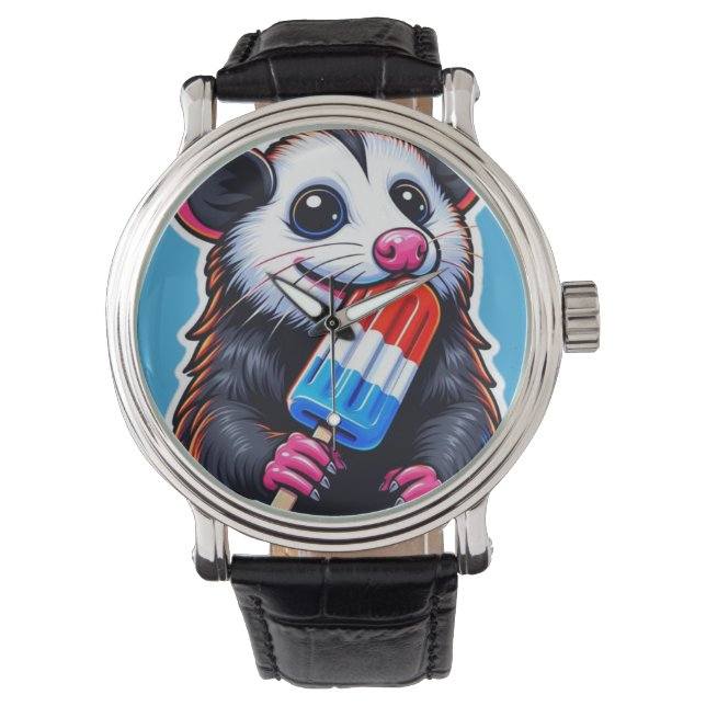 RELOJ DE PULSERA POPSICLE DE COMIDA DE OPOSSUM (Anverso)