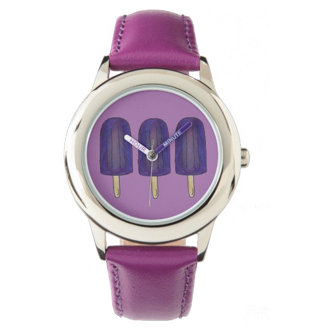 Reloj De Pulsera Popsicle Popsicles Popsicles Foodiac Watch (Anverso)