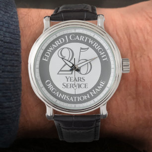 Reloj de pulsera por 25 años de servicio largo