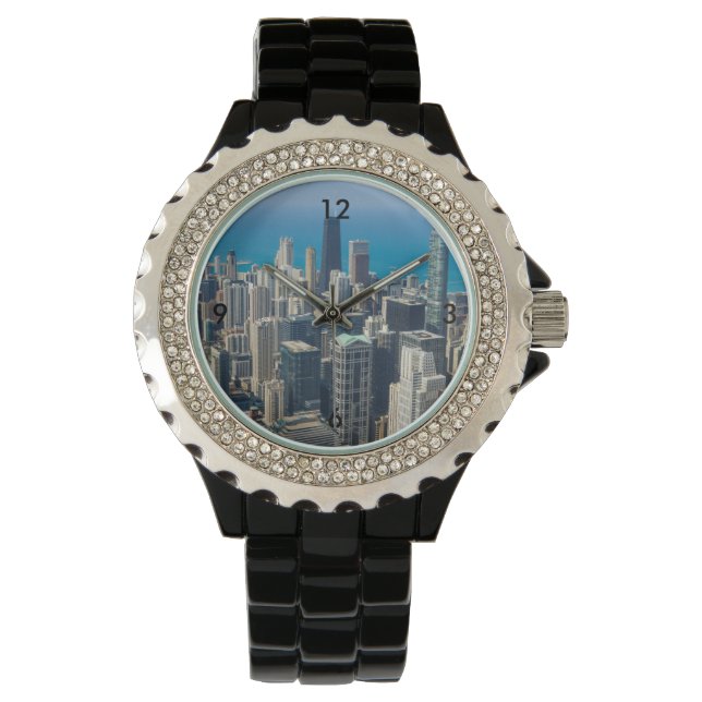 Reloj De Pulsera Por encima de Chicago (Anverso)