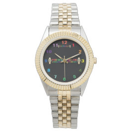 Reloj De Pulsera Porcentaje de diseñadores Watch Company Two Tone W