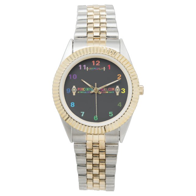 Reloj De Pulsera Porcentaje de diseñadores Watch Company Two Tone W (Anverso)