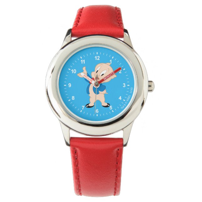 Reloj De Pulsera Porky Pig | Pose clásico (Anverso)