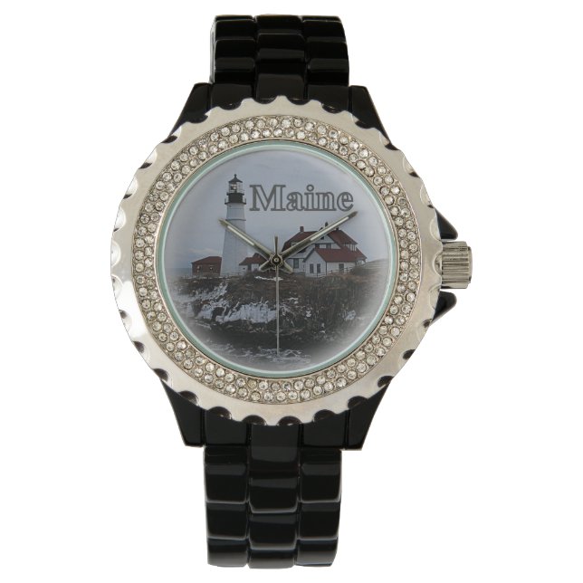 Reloj De Pulsera Portland Head Lighthouse Maine (Anverso)