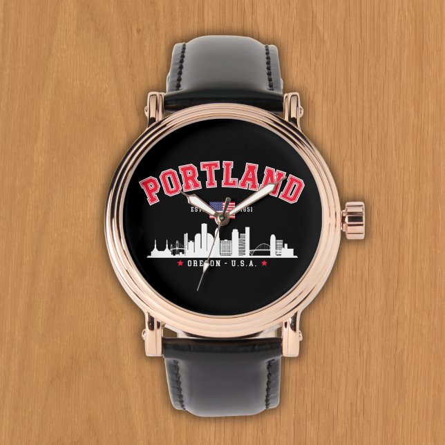 Reloj De Pulsera Portland Modern Skyline city (Subido por el creador)