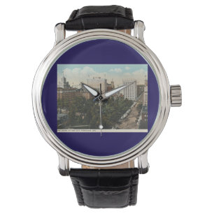 Reloj De Pulsera Portland OR, Panorama Downtown 1920s Estilo de épo