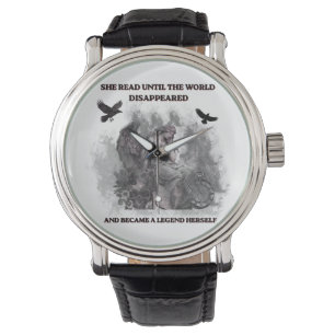Reloj De Pulsera Póster de cita de lectura gótica de ángel de Dark