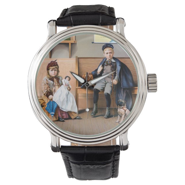 RELOJ DE PULSERA POSTER DE FERROCARRIL, 1898 (Anverso)